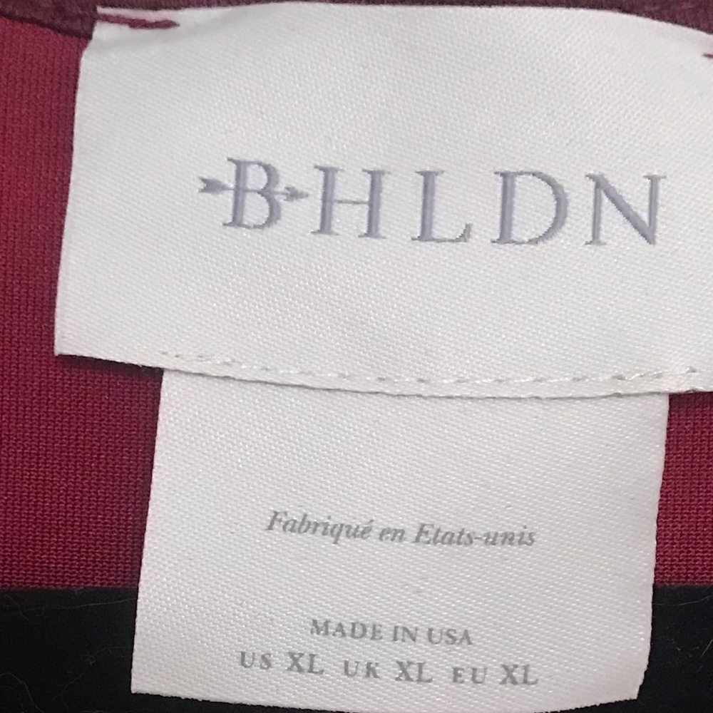 BHLDN Red Lush Velvet Maxi Dress for Cocktail or Bridesmaid | Size XL - Picture 3 of 4